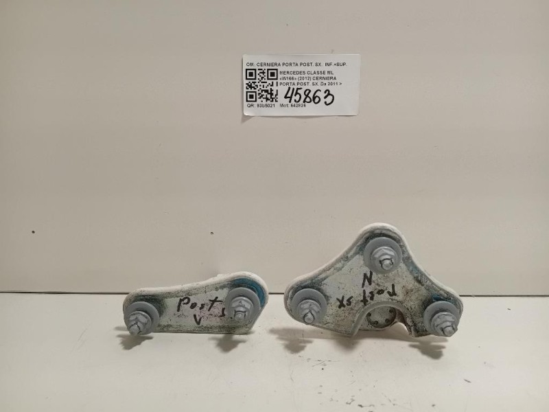 Cerniera Porta POST SX CERNIERA PORTA POST SX INF+SUP Mercedes Classe ML W166 2012