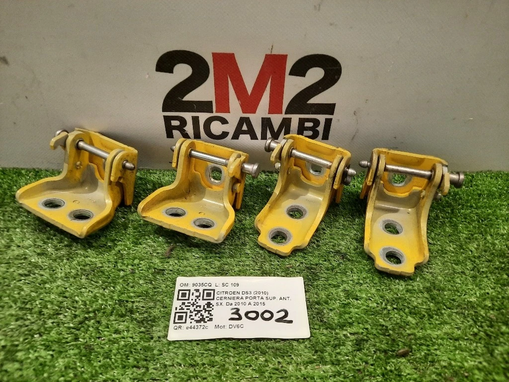 Cerniera Porta SUP ANT SX 9035CQ CERNIERA SX DX ANT POST Citroen DS3 2010