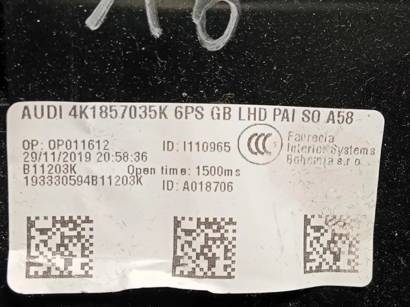 BOX Portaoggetti Completo 4K1857035K Audi A6 4a5c8 Avant 2018