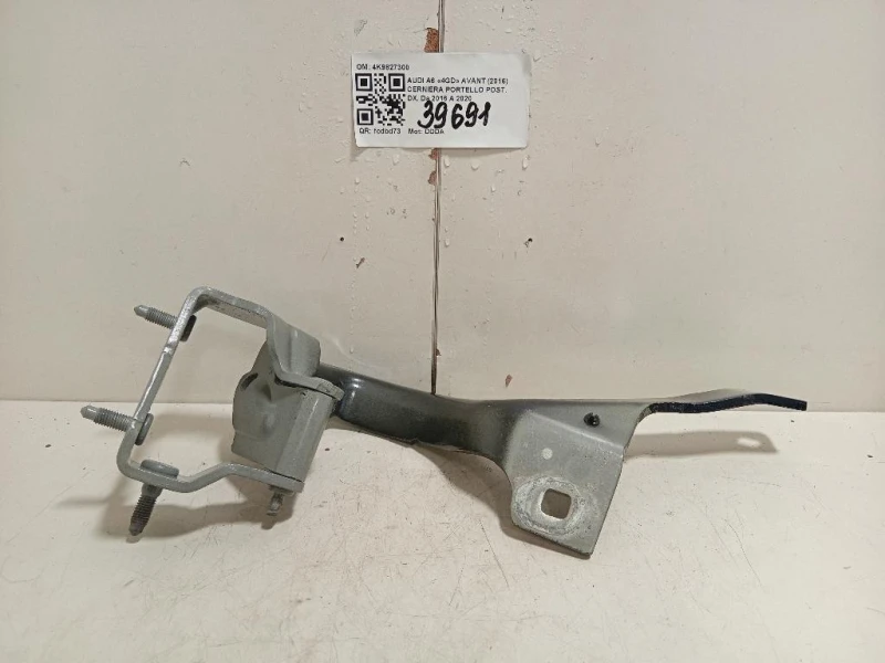 Cerniera Portello POST DX 4K9827300 Audi A6 4GD Avant 2016