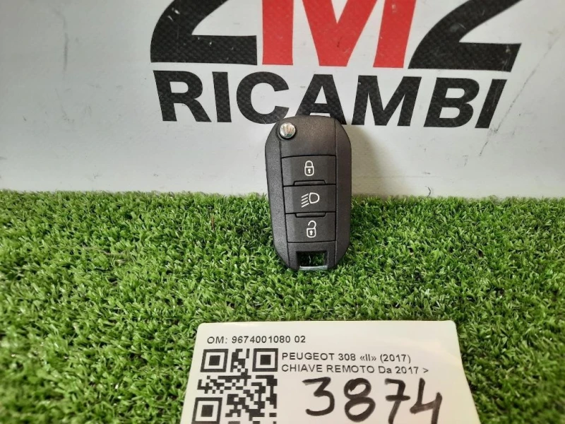 Chiave Remoto 9674001080 02 Peugeot 308 II 2017