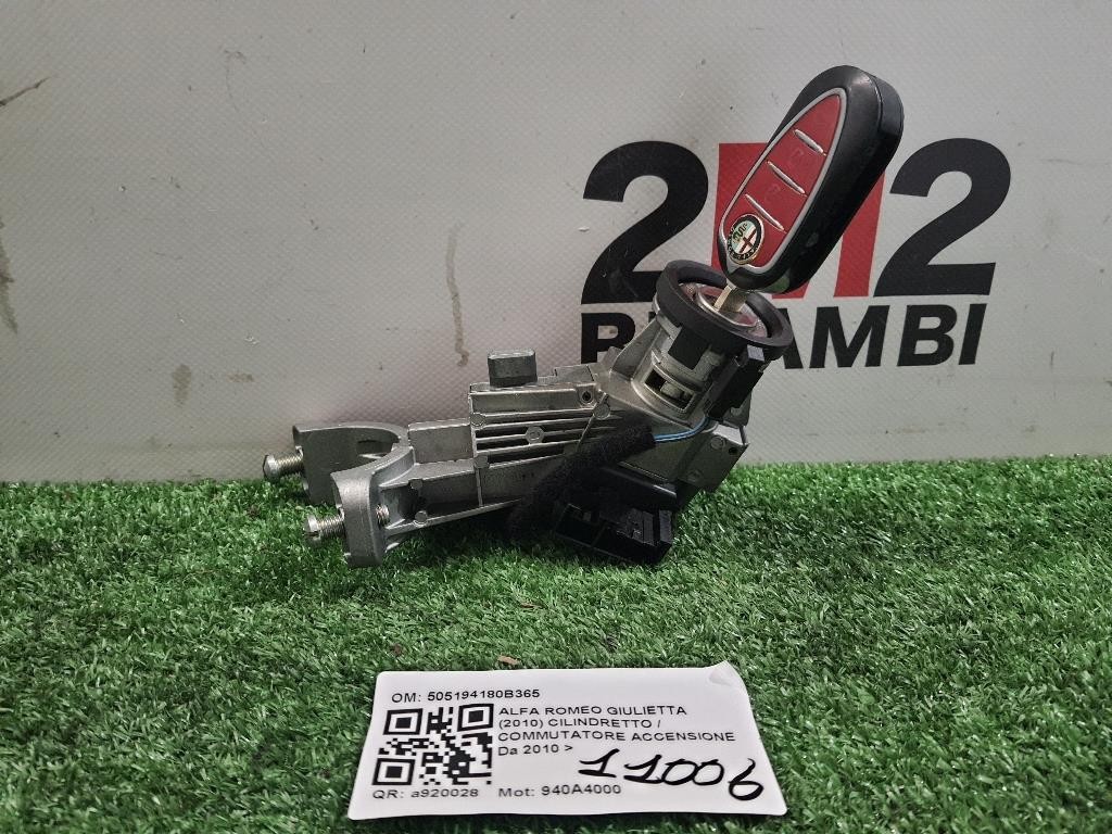 Cilindretto Commutatore Accensione 505194180B365 Alfa Romeo Giulietta 2010