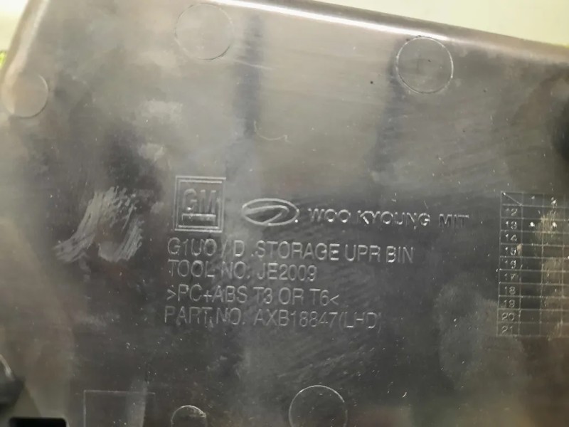 BOX Portaoggetti Completo 95365333 Opel Mokka 2013