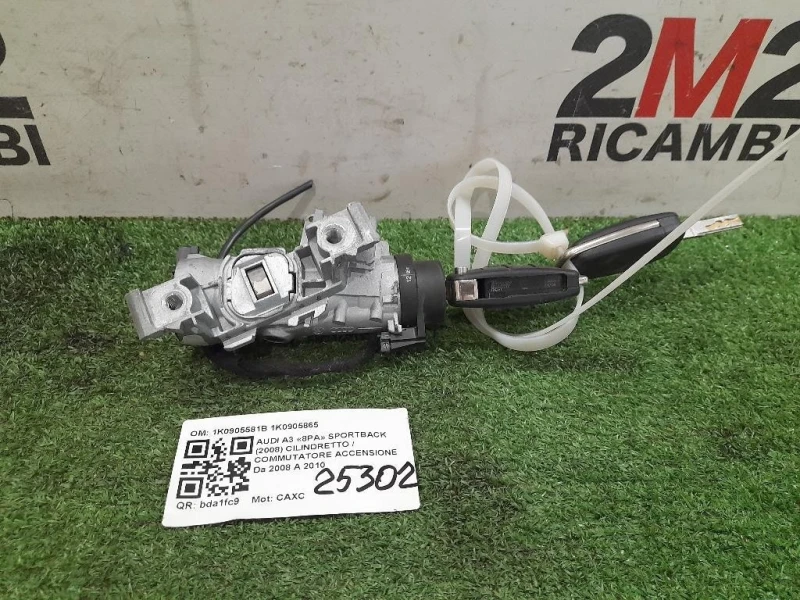 Cilindretto Commutatore Accensione 1K0905581B 1K0905865 Audi A3 8PA Sportback 2008