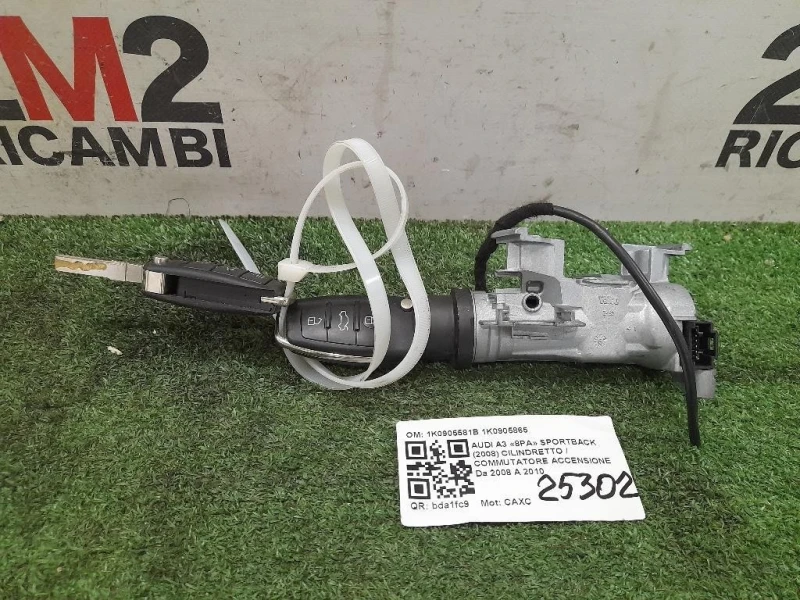 Cilindretto Commutatore Accensione 1K0905581B 1K0905865 Audi A3 8PA Sportback 2008