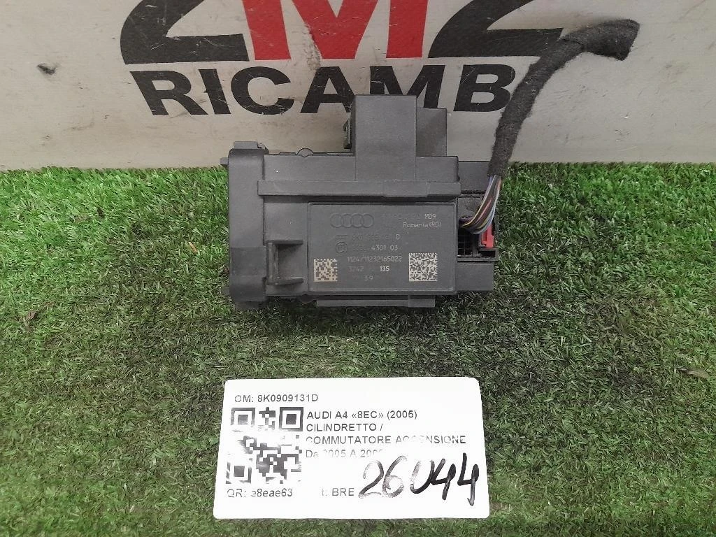 Cilindretto Commutatore Accensione 8K0909131D Audi A4 8EC 2005
