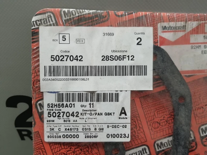 Guarnizione Coppa OLIO 5027042 92HM6013AA Ford Sierra II 1987