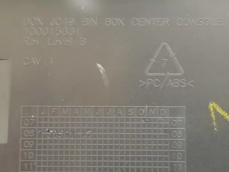 BOX Portaoggetti Completo SUP PORTAOGGETTI SUPERIORE CENTRALE 100015631 Dodge Journey 2009