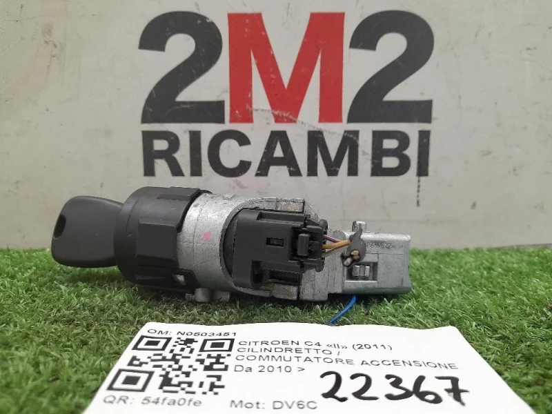Cilindretto Commutatore Accensione N0503451 Citroen C4 II 2011