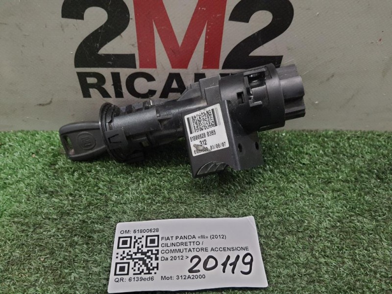 Cilindretto Commutatore Accensione 51800628 Fiat Panda III 2012