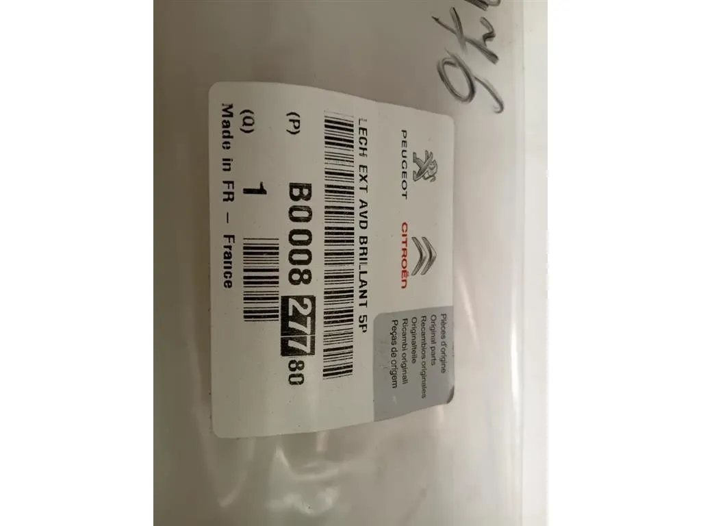 Guarnizione Raschiavetro Porta EST ANT DX B000827780 Citroen C1 II 2014