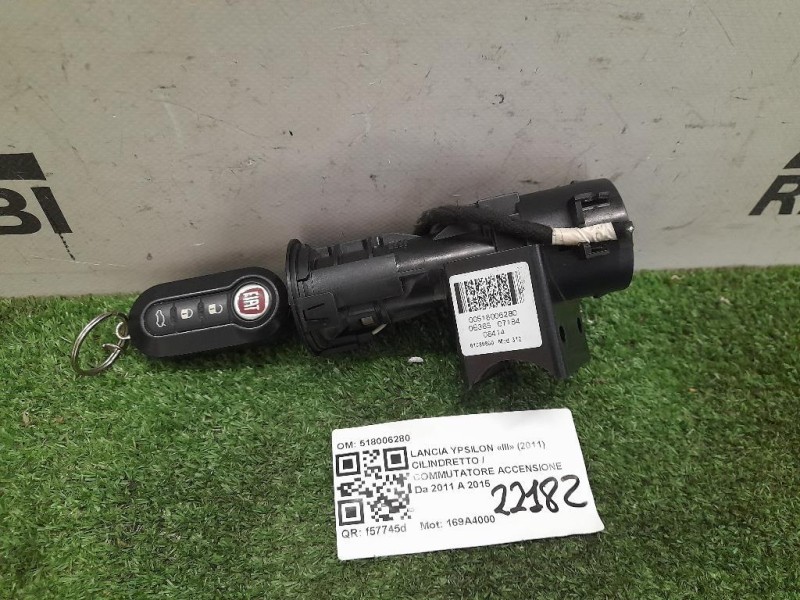 Cilindretto Commutatore Accensione 518006280 Lancia Ypsilon III 2011