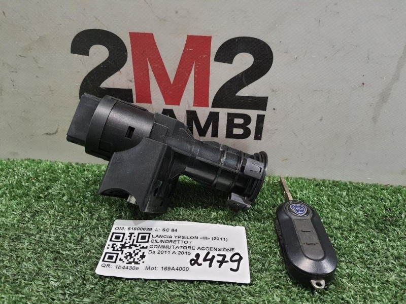 Cilindretto Commutatore Accensione 51800628 Lancia Ypsilon III 2011