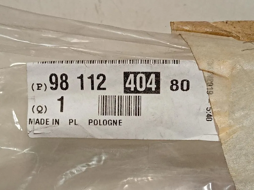 Guarnizione Raschiavetro Porta EST ANT DX 9811240480 Peugeot 3008 II 2016