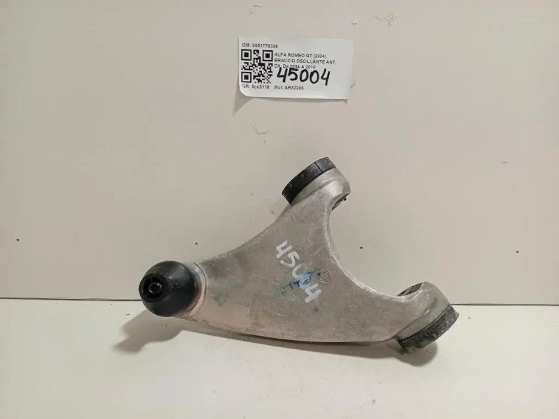 Braccio Oscillante ANT DX 0051776326 Alfa Romeo GT 2004