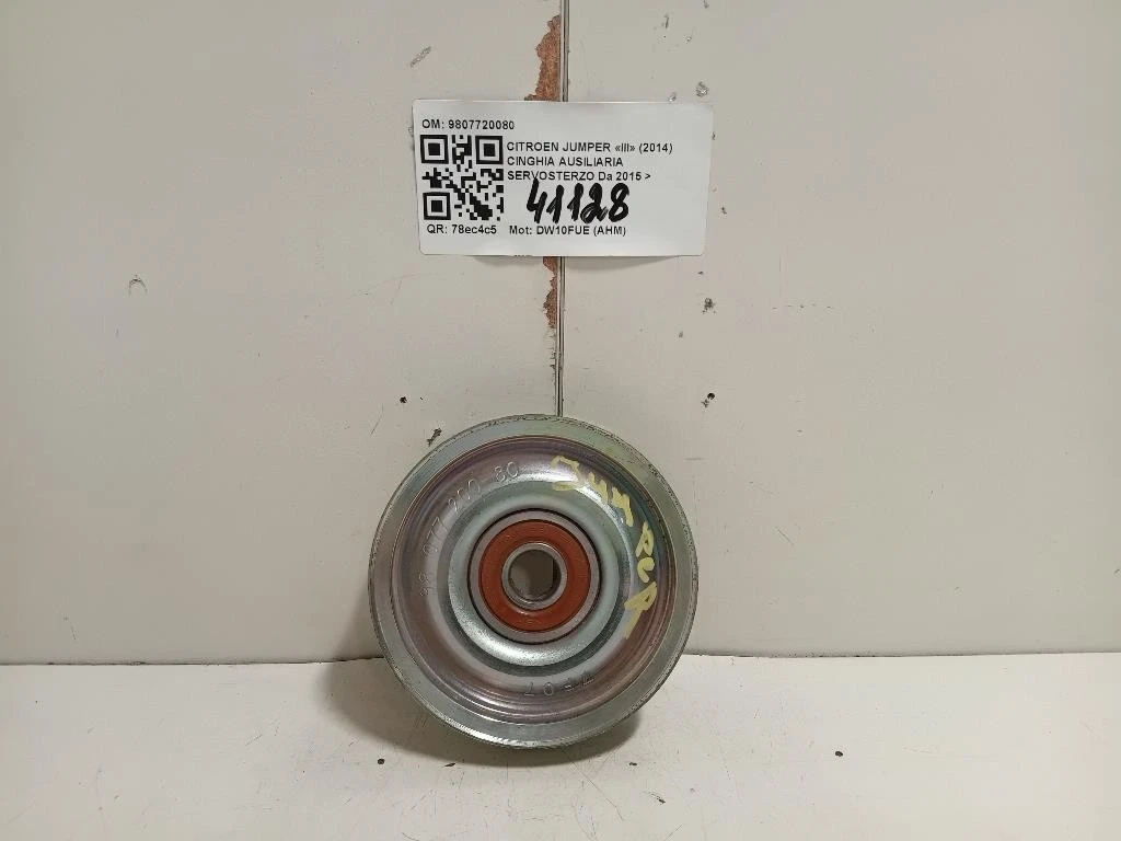 Cinghia Ausiliaria Servosterzo 9807720080 RULLO DEVIAZIONE CINGHIA Citroen Jumper III 2014
