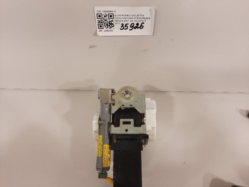 Cintura DI Sicurezza Sedile ANT DX 34056584 D Alfa Romeo Giulietta 2010