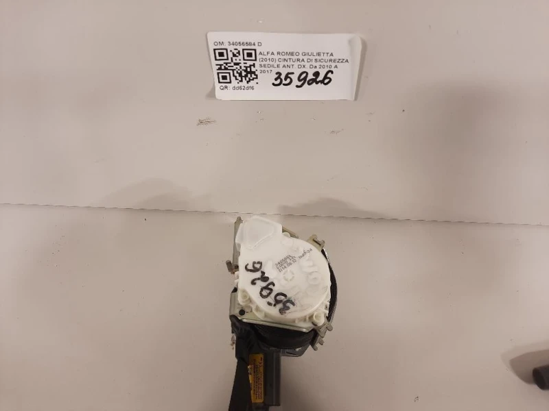 Cintura DI Sicurezza Sedile ANT DX 34056584 D Alfa Romeo Giulietta 2010