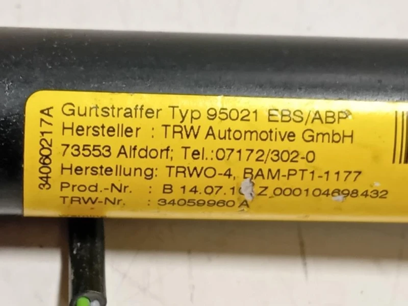 Cintura DI Sicurezza Sedile ANT DX 3405658434059960 Alfa Romeo Giulietta 2010