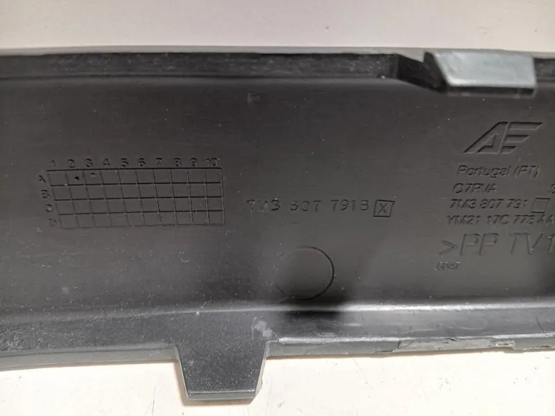 Guida Sostegno Paraurti POST SX 7M3 807 791 Volkswagen Sharan IV 2010