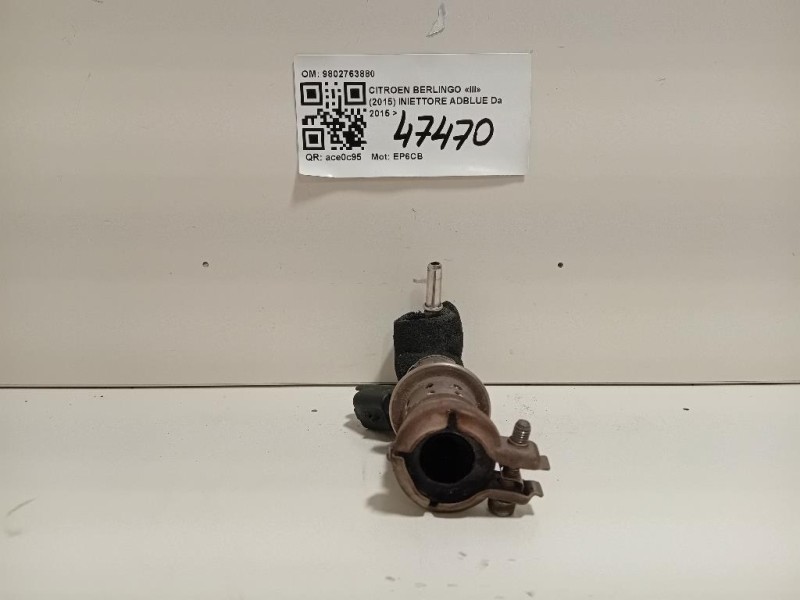 Iniettore Adblue 9802763880 Citroen Berlingo III 2015