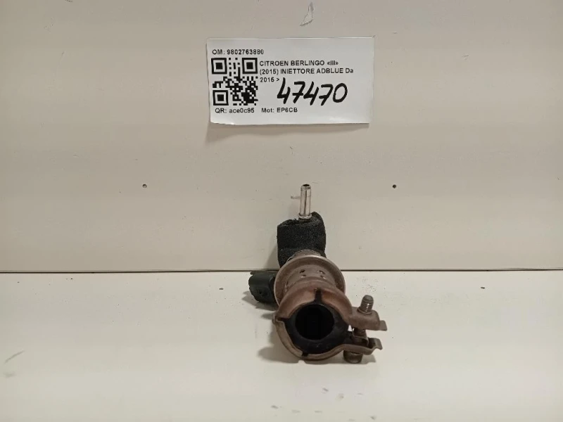 Iniettore Adblue 9802763880 Citroen Berlingo III 2015
