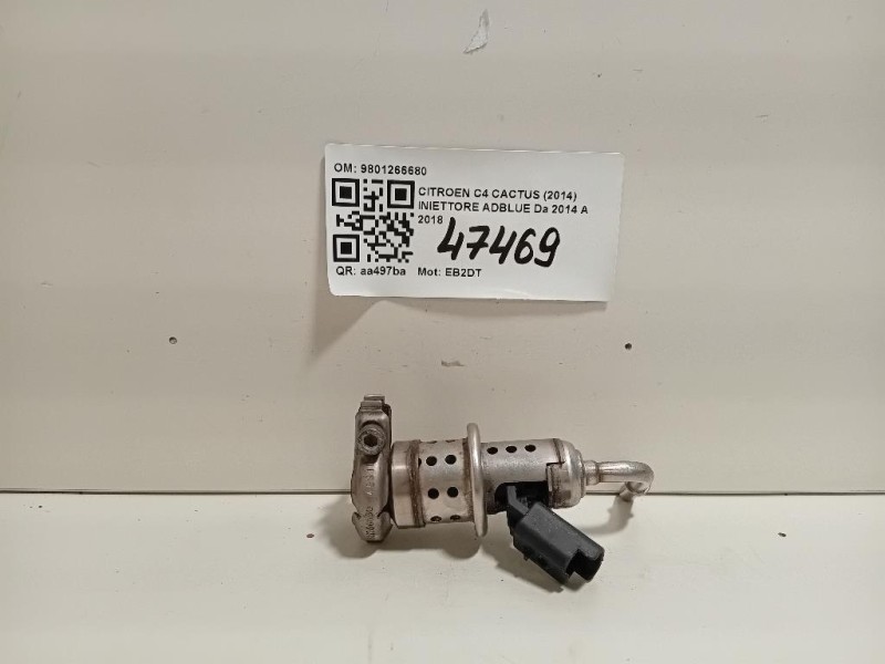 Iniettore Adblue 9801266680 Citroen C4 Cactus 2014