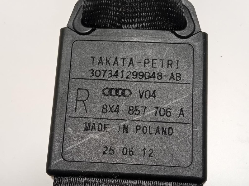 Cintura DI Sicurezza Sedile ANT DX 8X4 857 706 Audi A1 8XA Sportback 2012