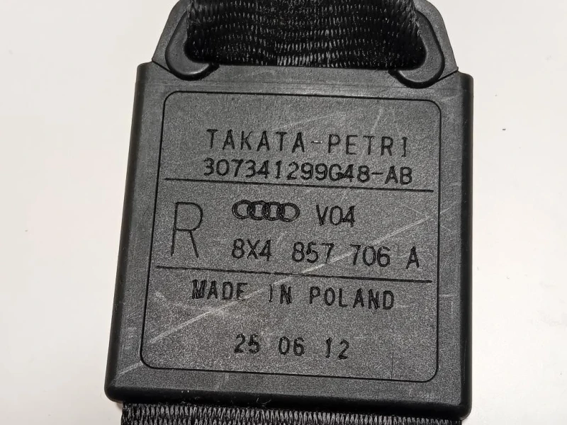 Cintura DI Sicurezza Sedile ANT DX 8X4 857 706 Audi A1 8XA Sportback 2012