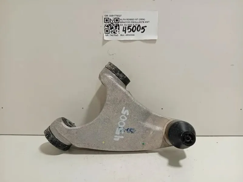 Braccio Oscillante ANT SX 0051776327 Alfa Romeo GT 2004