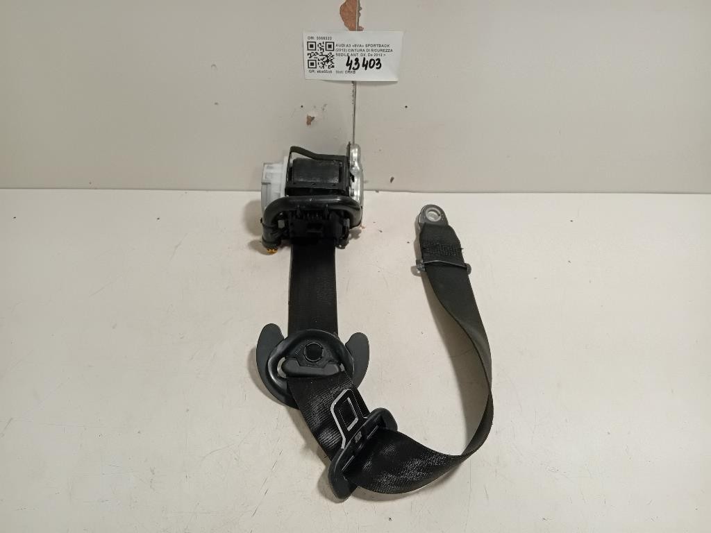 Cintura DI Sicurezza Sedile ANT DX 3066322 Audi A3 8VA Sportback 2012