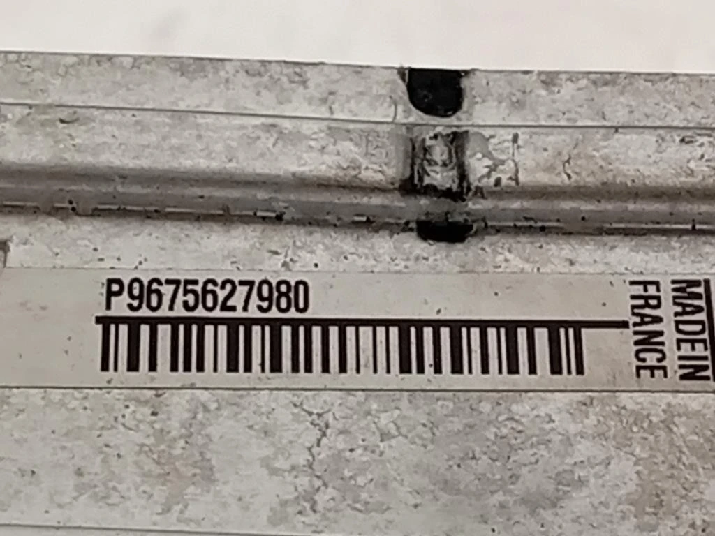 Intercooler 9675627980 Citroen Berlingo IV 2018