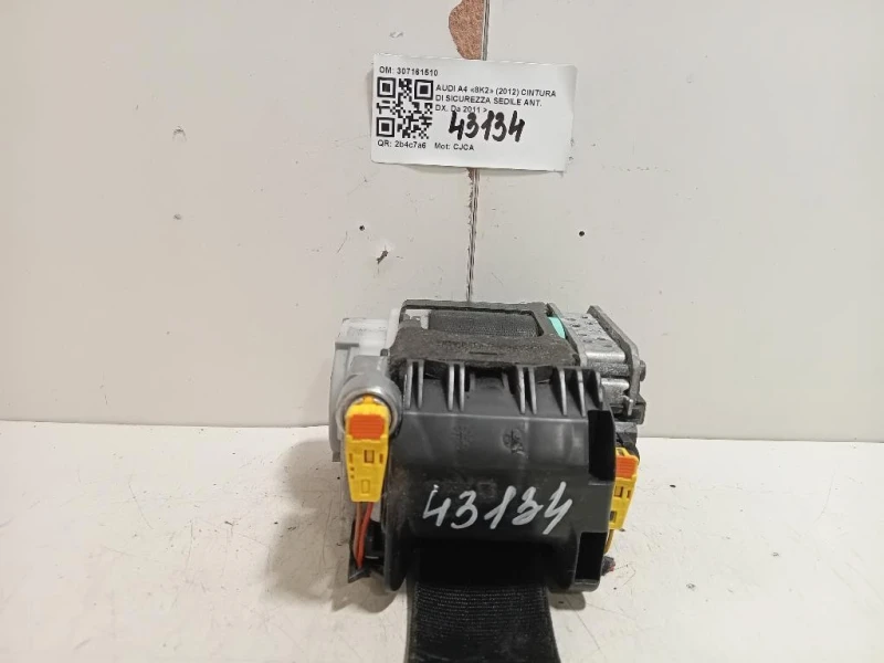 Cintura DI Sicurezza Sedile ANT DX 307161510 Audi A4 8K2 2012