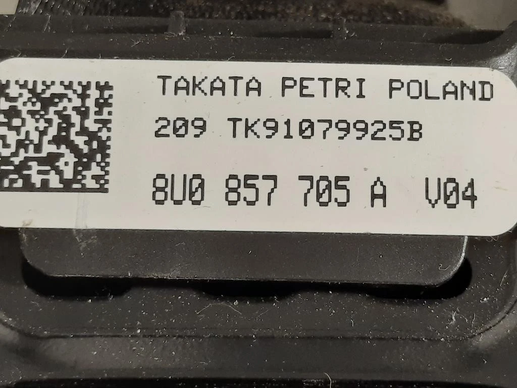 Cintura DI Sicurezza Sedile ANT DX 8U0857706 A Audi Q3 8UB 2012