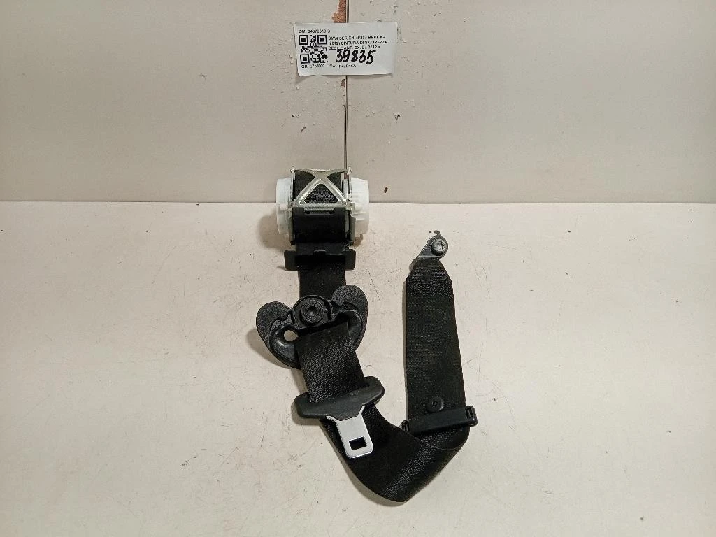 Cintura DI Sicurezza Sedile ANT DX 34078319 D Bmw Serie 1 F20 Berlina 2012