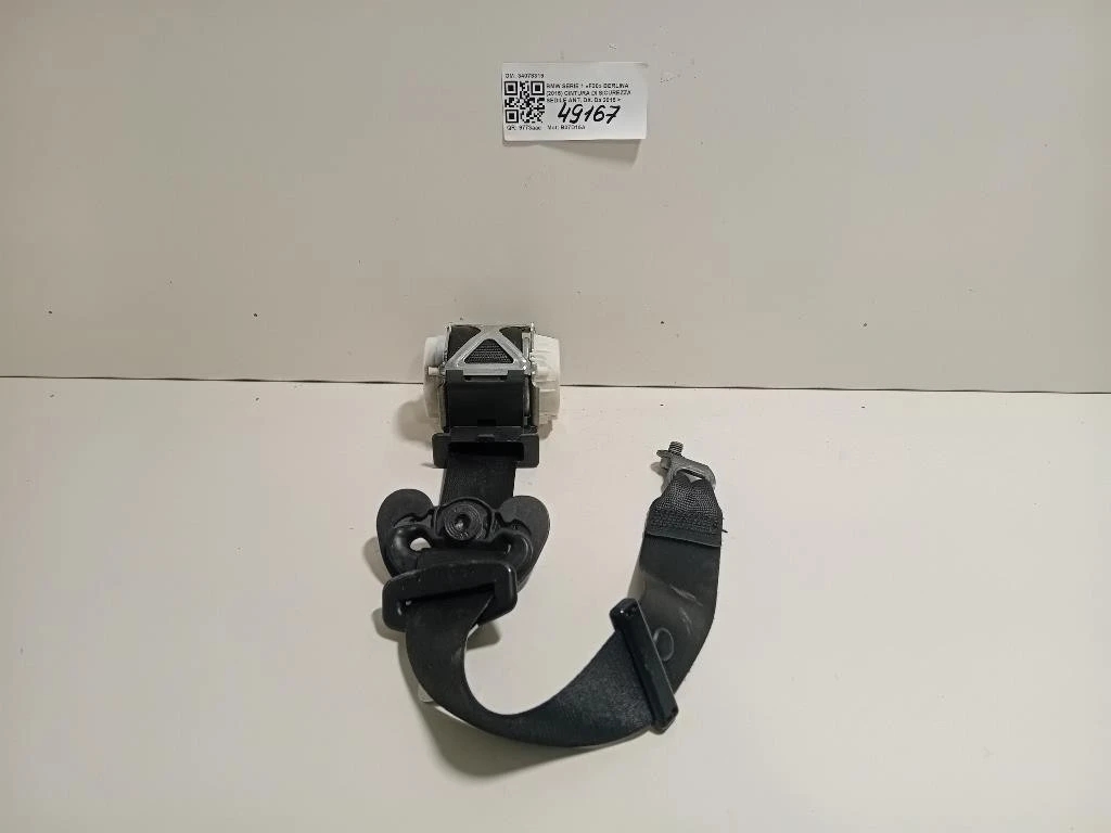 Cintura DI Sicurezza Sedile ANT DX 34078319 Bmw Serie 1 F20 Berlina 2015