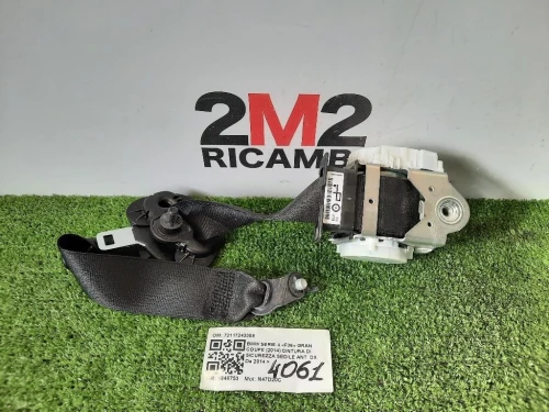 Cintura DI Sicurezza Sedile ANT DX 72117243308 Bmw Serie 4 F36 GRAN Coupe 2014