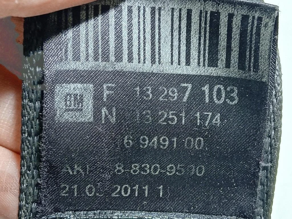 Cintura DI Sicurezza Sedile ANT DX 619668400A Chevrolet Orlando 2011