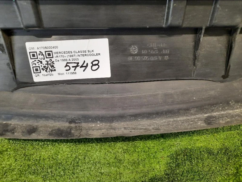 Intercooler A1705000400 Mercedes Classe SLK R170 1997
