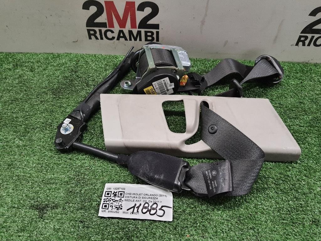 Cintura DI Sicurezza Sedile ANT DX 13297103 Chevrolet Orlando 2011