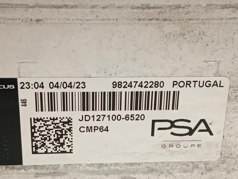 Intercooler 9824742280 Opel Corsa F 2019