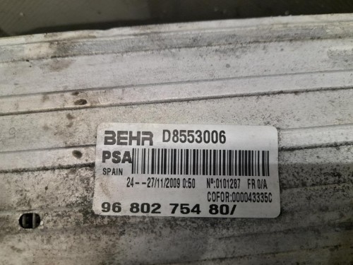 Intercooler 9680275480 Peugeot 207 2006