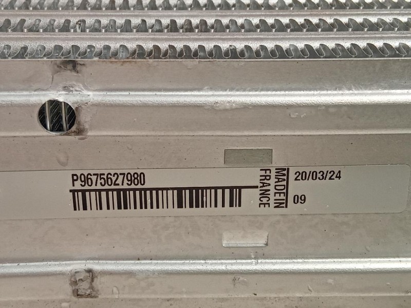 Intercooler P9675627980 Peugeot 3008 II 2016