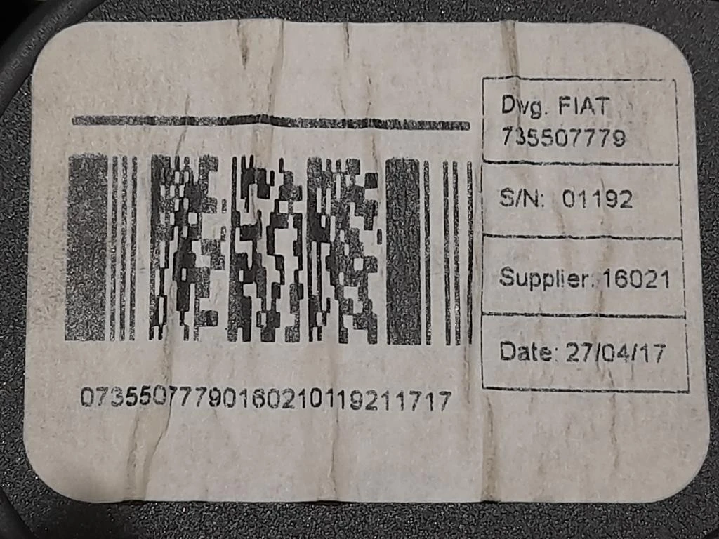 Cintura DI Sicurezza Sedile ANT DX 735507779 Citroen Jumper III 2014