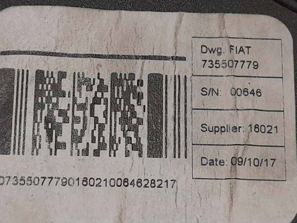 Cintura DI Sicurezza Sedile ANT DX 735507779 Citroen Jumper III 2014