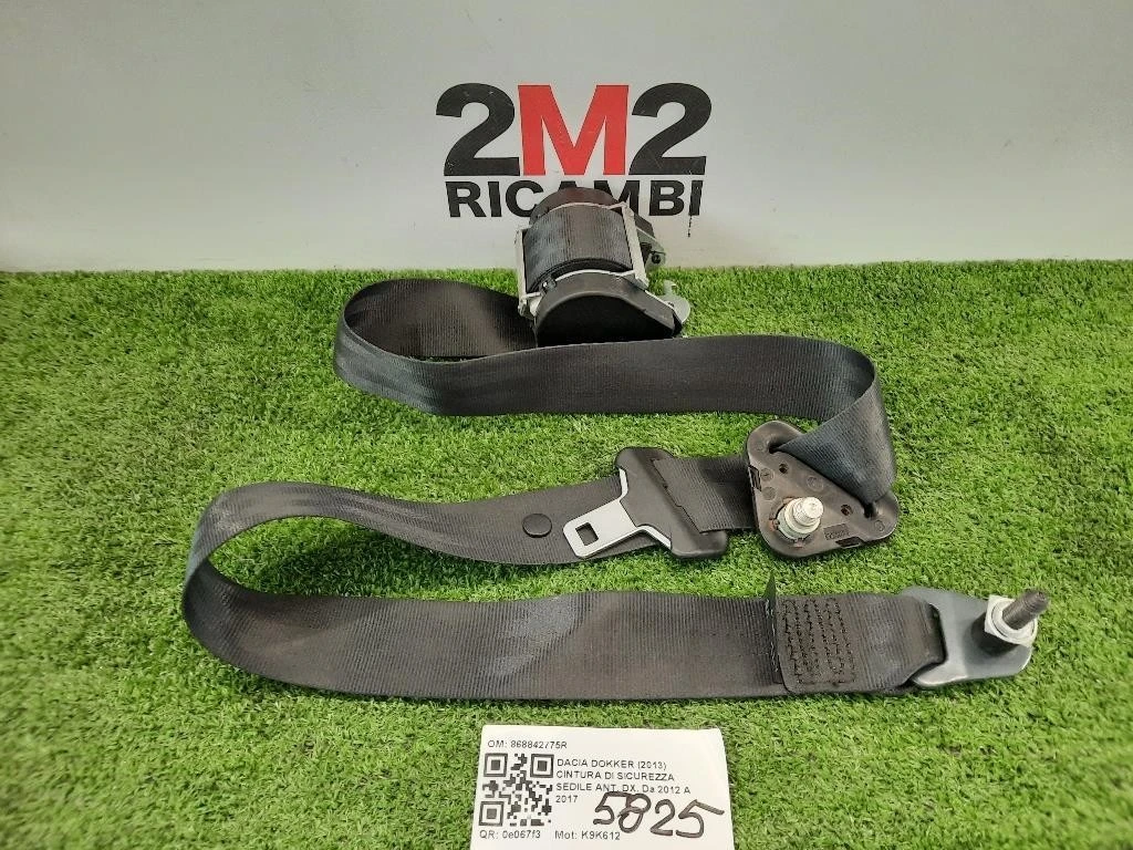 Cintura DI Sicurezza Sedile ANT DX 868843271R Dacia Dokker 2013