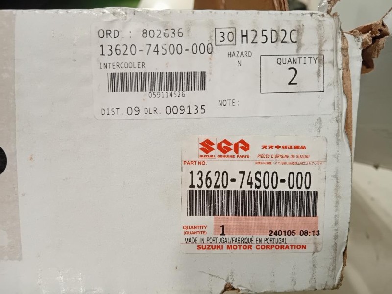 Intercooler 13620T74500 Suzuki Vitara II 2018