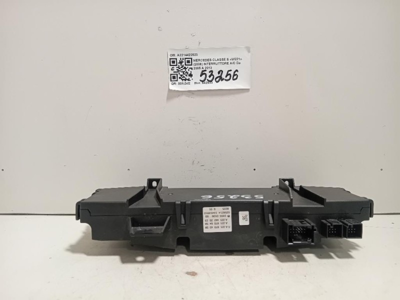 Interruttore AC A2214422523 Mercedes Classe S W221 2006