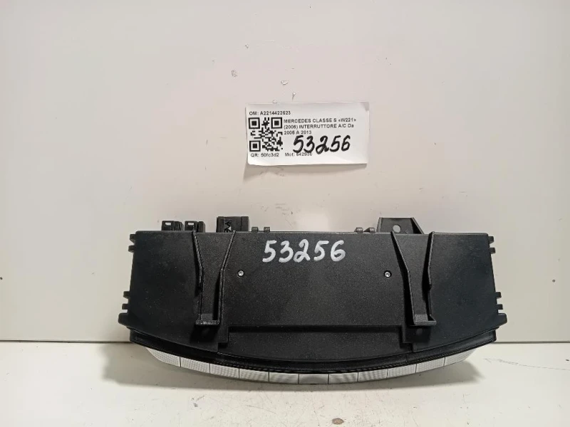 Interruttore AC A2214422523 Mercedes Classe S W221 2006