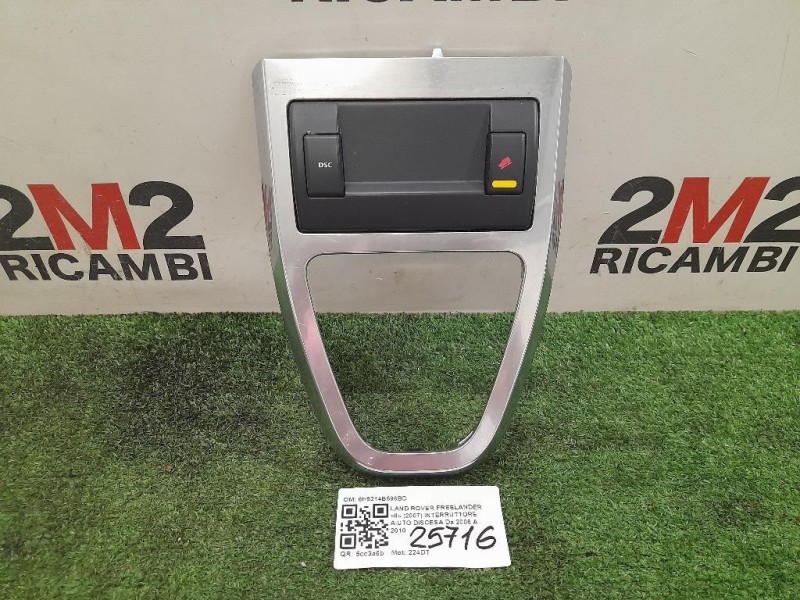 Interruttore Aiuto Discesa 6H5214B596BD Land Rover Freelander II 2007